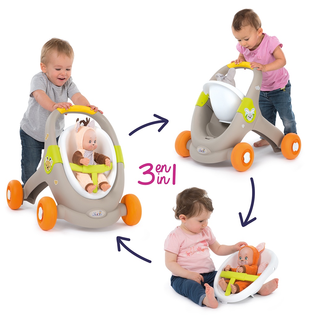 MINIKISS 3 IN 1 ANIMAL BABY WALKER