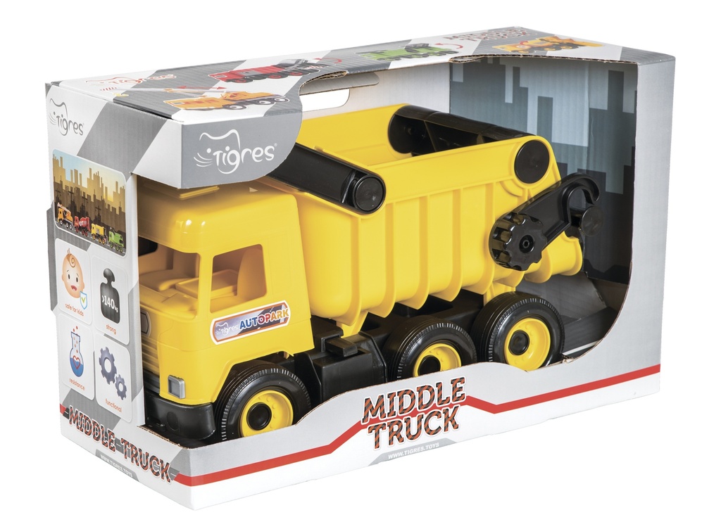 Medium truck tipper yellow