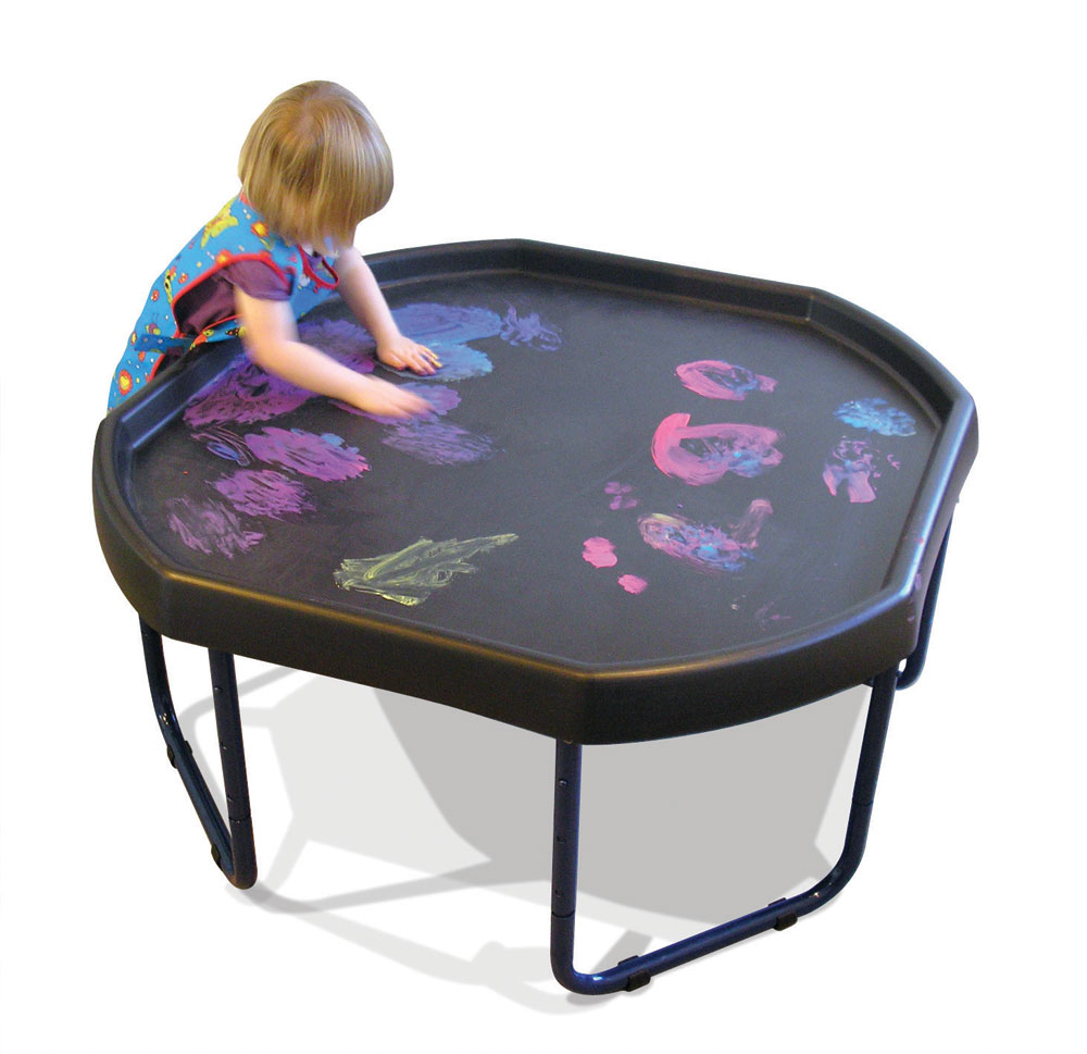 BLACK TUFF TRAY WITH STAND