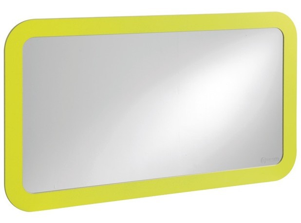 Coloured glass Mirror Large Green