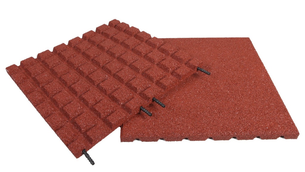 SAFETY MAT HALF 50X25X3CM RED