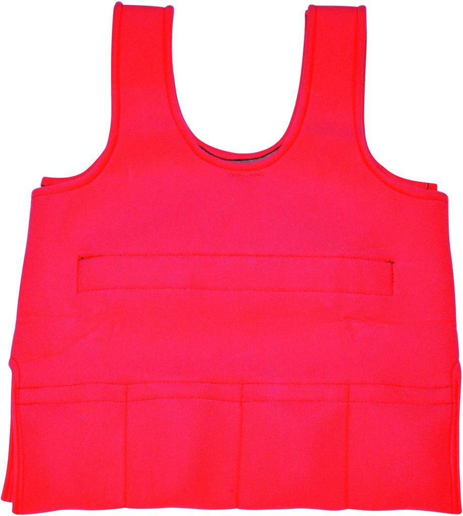 WEIGHTED VEST X SMALL 0.9KG RED