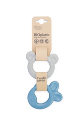 [4009-1058] TINY BIO TEETHER RING BLUE & GREY-2